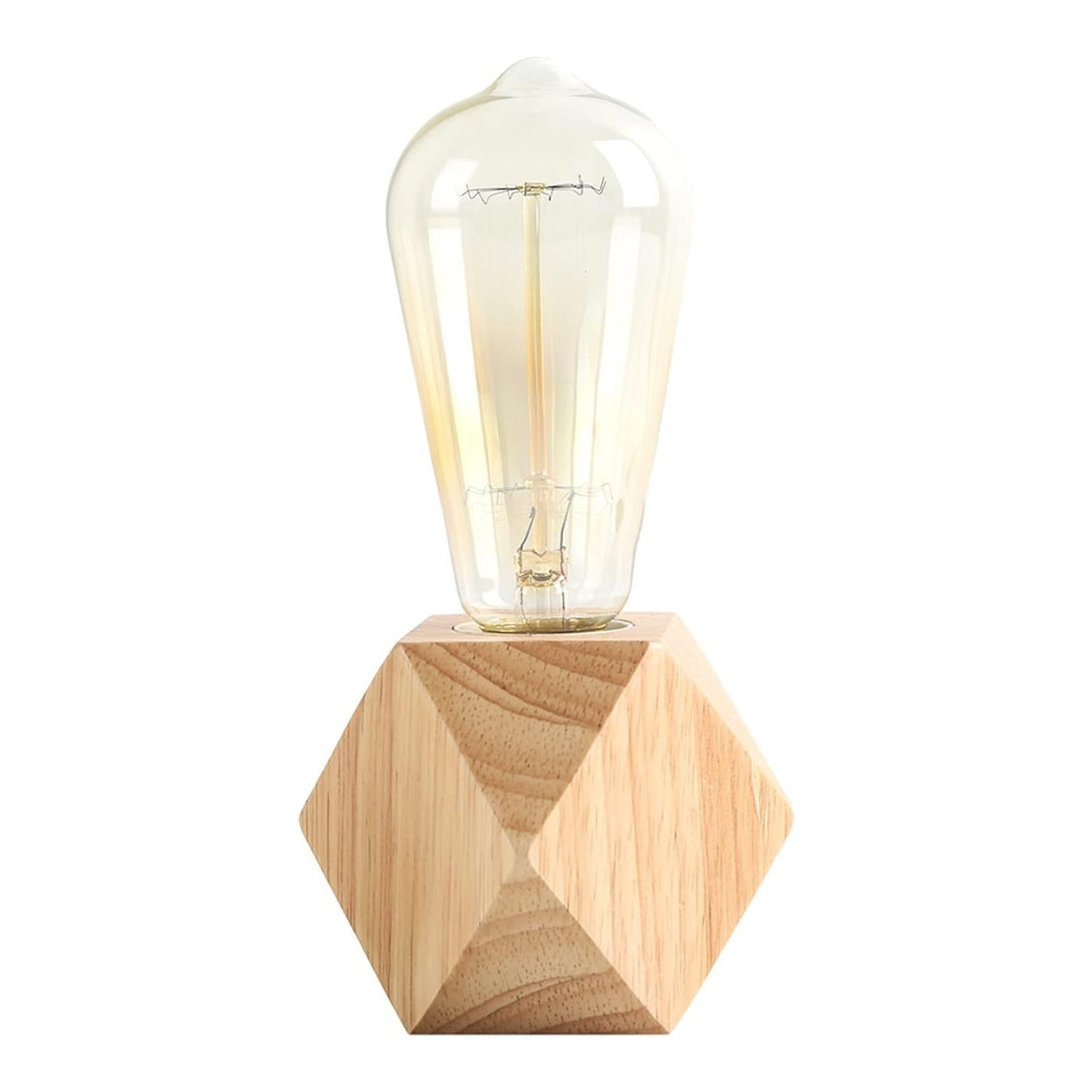 Aurea Hexa Solid Wood Table Lamp