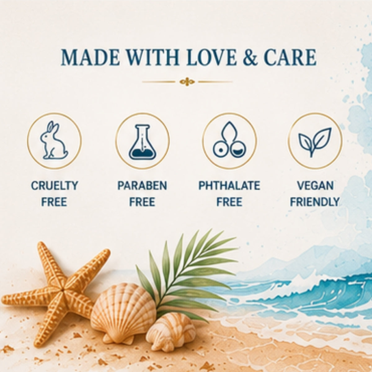 Ocean Breeze Scented Candle for Home Decor & Gifting | Natural Soy Wax Aromatherapy Candle