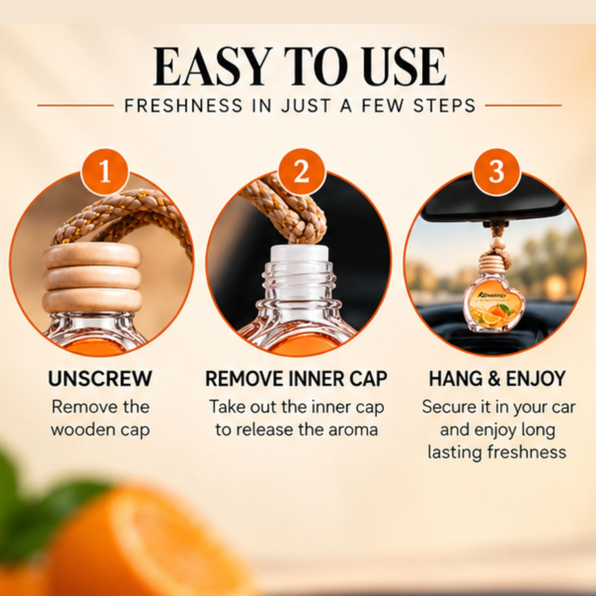 Orange Automatic Air Car Freshener 10ml