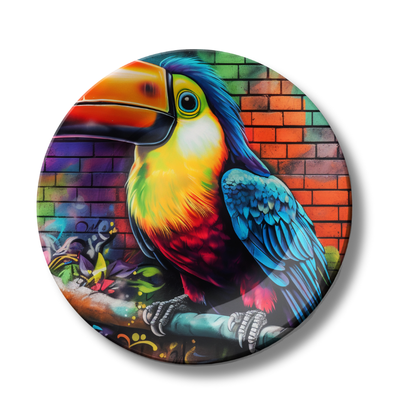 Bold Perch Decorative Ceramic Wall Plate
