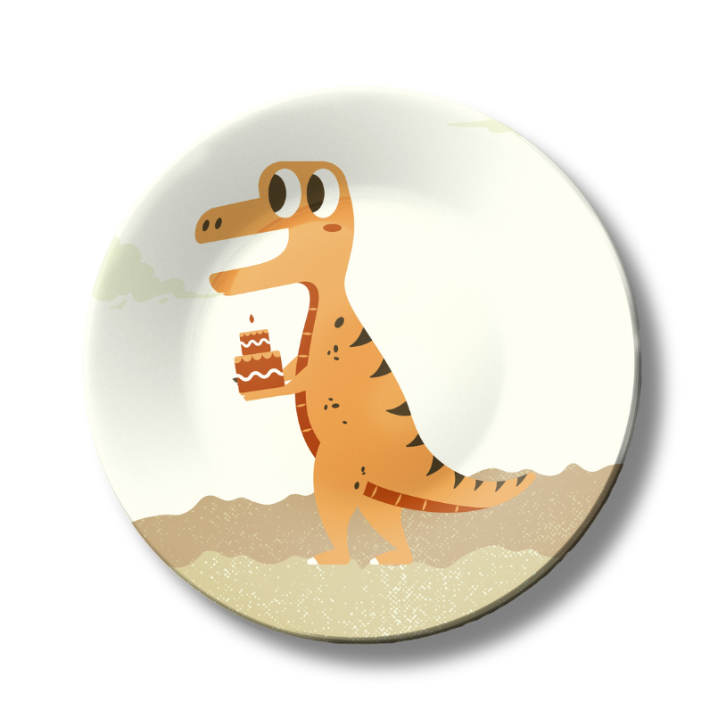 Dino Dreams Decorative Ceramic Wall Plate