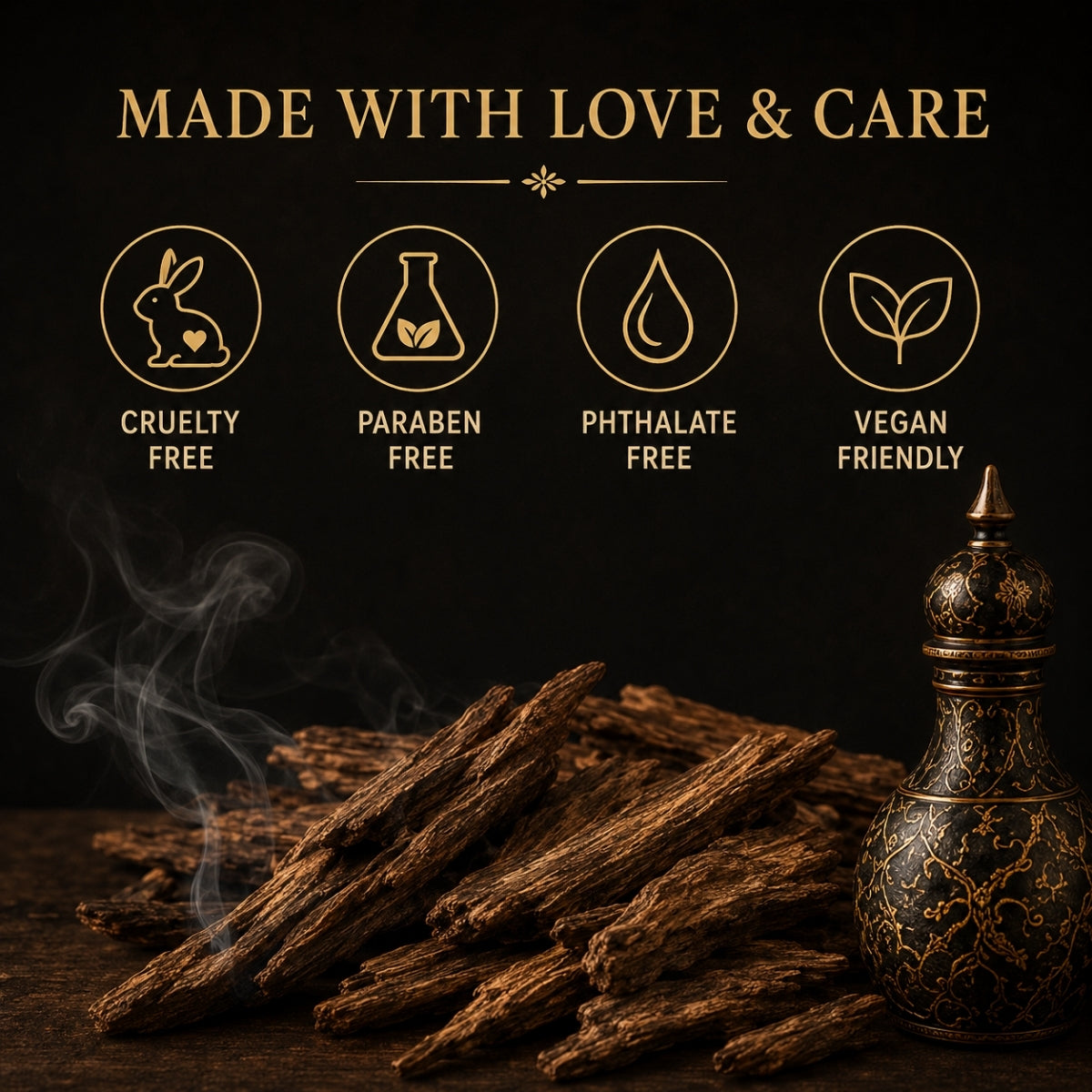 Oud Scented Candle for Home Décor & Gifting | Natural Soy Wax Aromatherapy