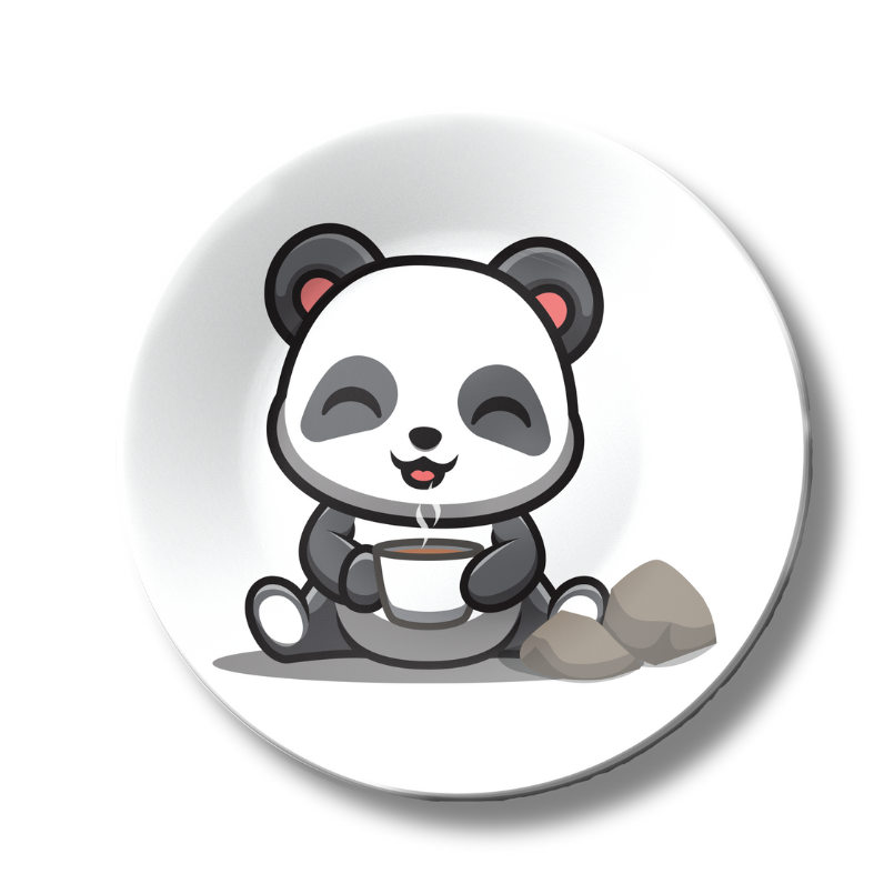 Bamboo Hug Decorative Ceramic Wall Plate