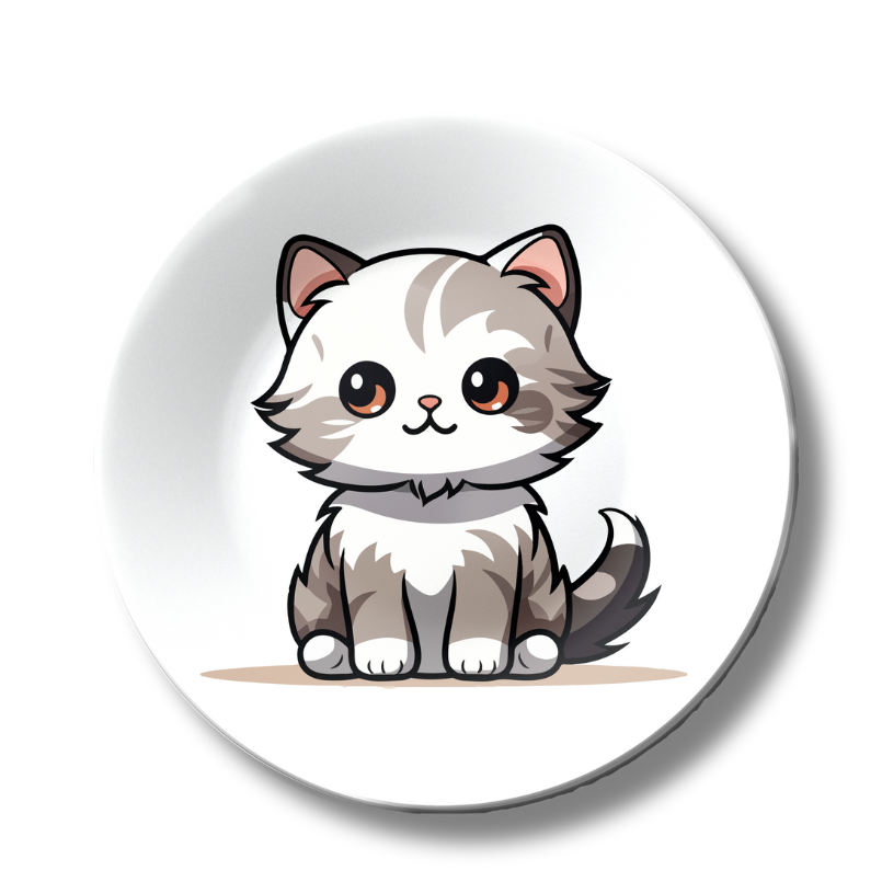 Paws & Purrs Kids Room Decor Ceramic Wall Plate