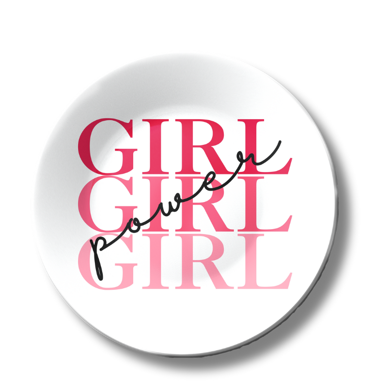 Girls Power Home Decor Ceramic Wall Plate