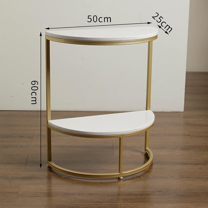 2-Tier Semi Circle Side Table