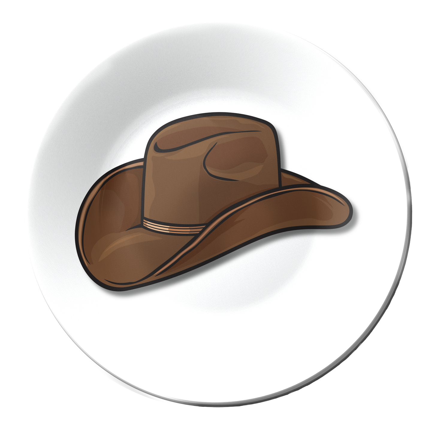 Cowboy Hat Farmhouse Decor Decorative Wall Plate