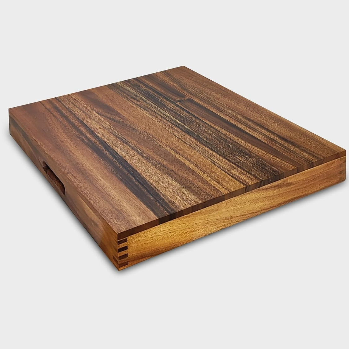 Solid Wood Square Ottoman & Coffee Tray 20 Inches