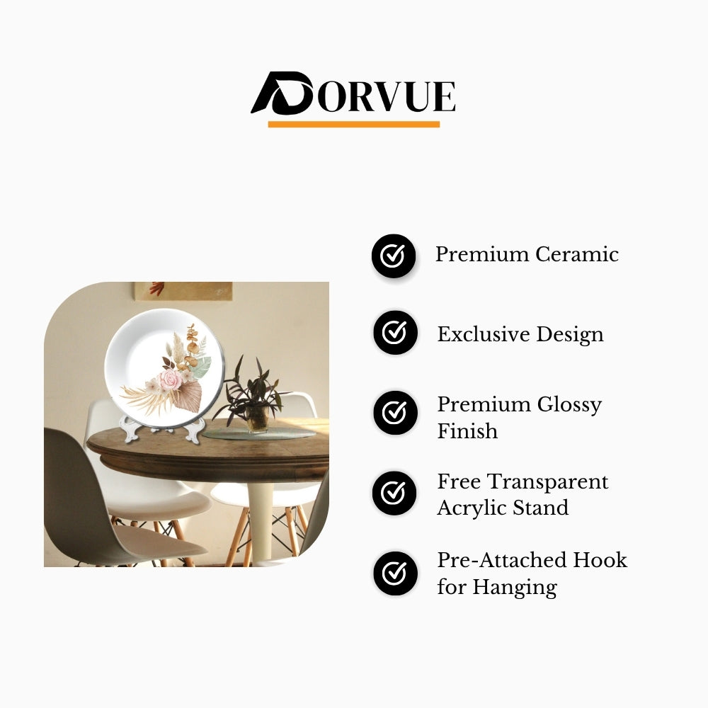 Bohemian Bouquet Decorative Wall Plate