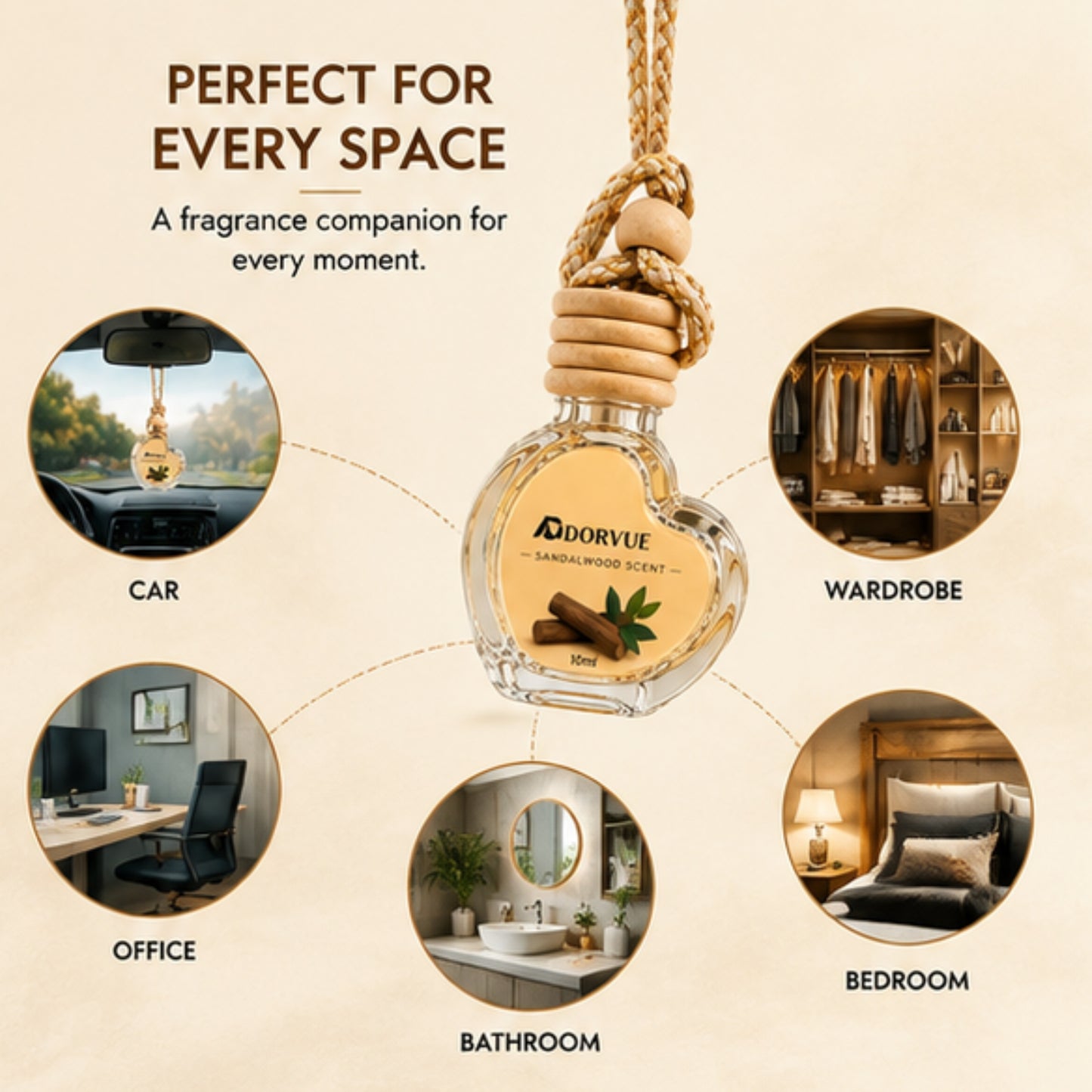 Sandalwood Automatic Air Car Freshener 10ml