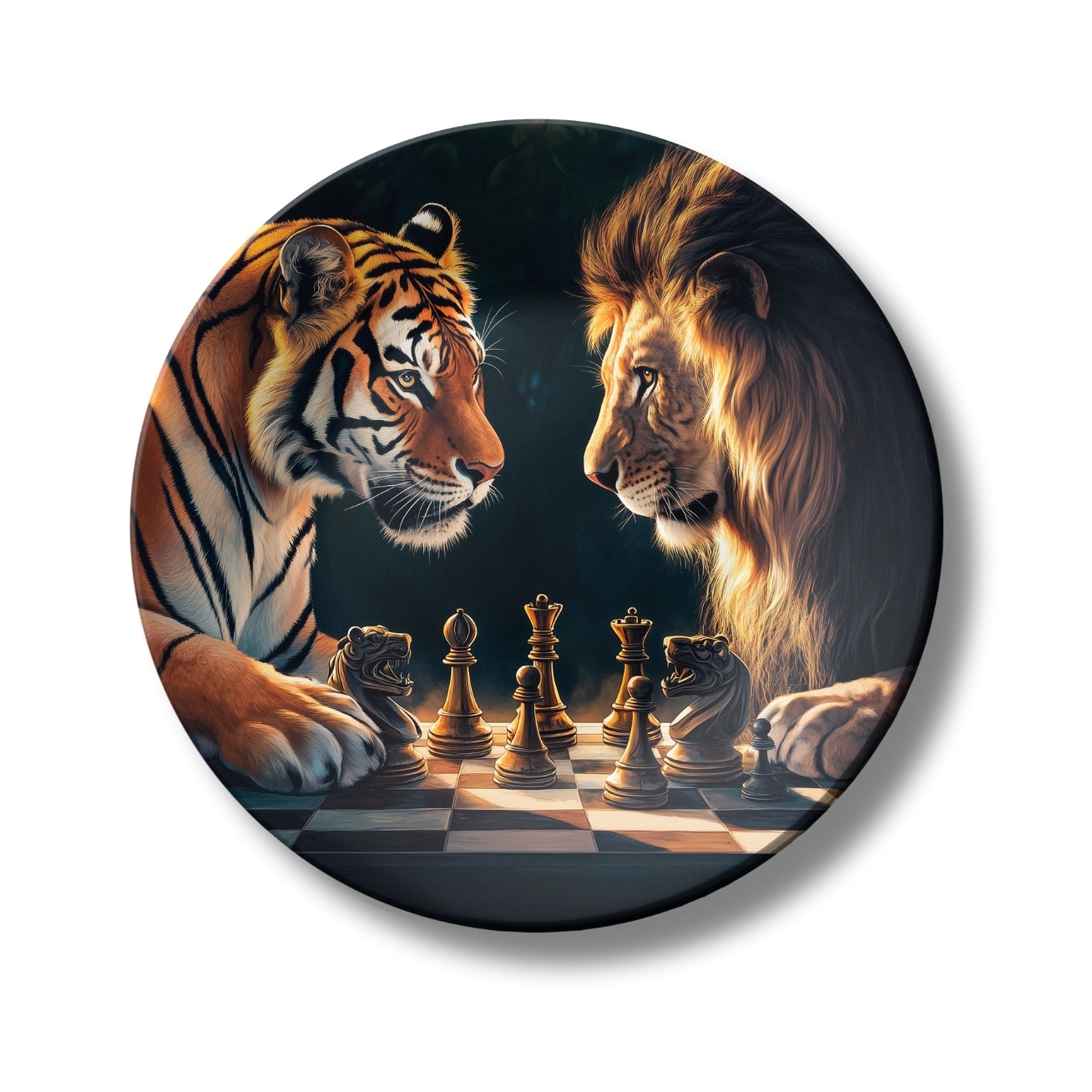Battle of Kings Regal Showdown Ceramic Decorative Wall Plate For Home Décor
