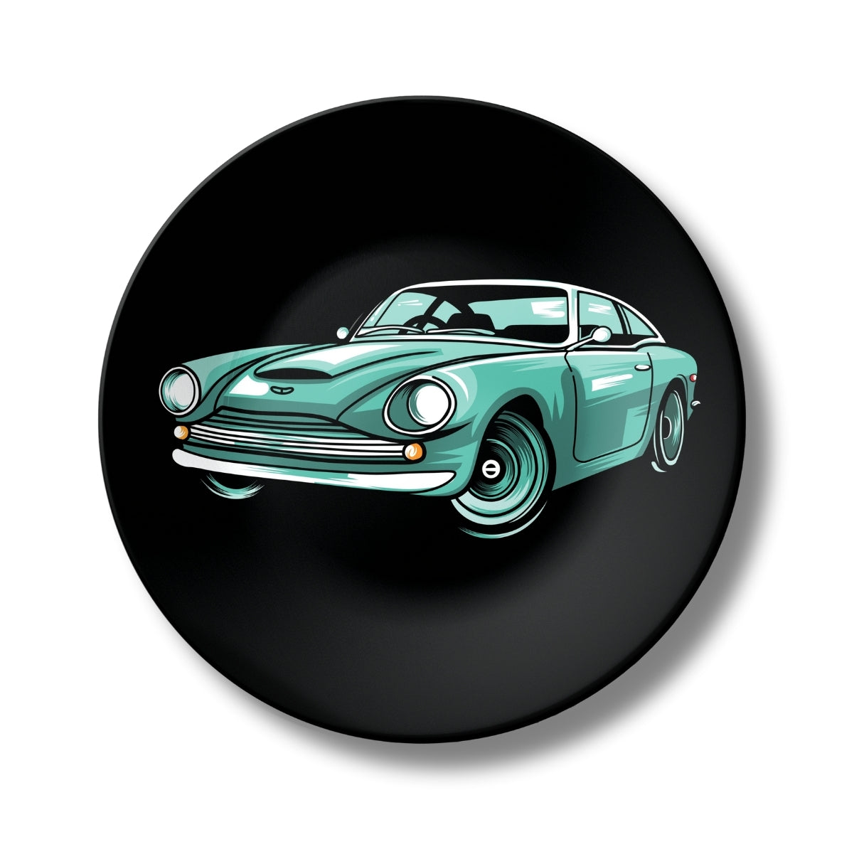 Aston Martin Comic Art Ceramic Decorative Wall Plate