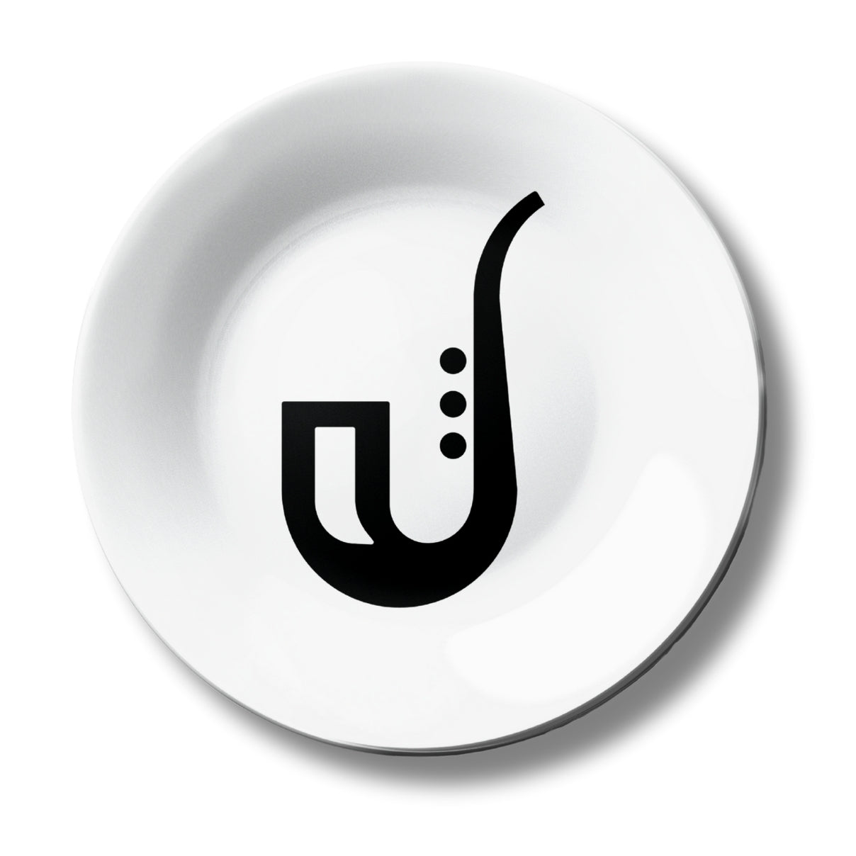 Minimal Saxophone Decorative Wall Plate