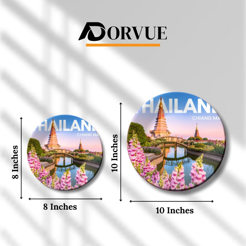 Land of Smiles Home Decor Ceramic Wall Plate