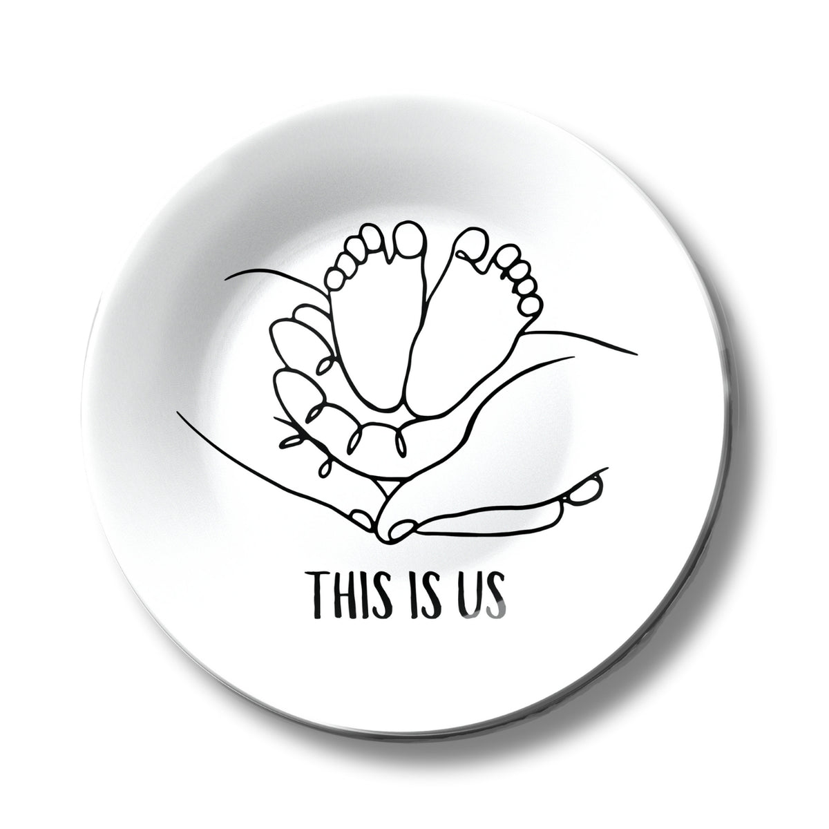 This is Us Monochrome Decorative Wall Plate