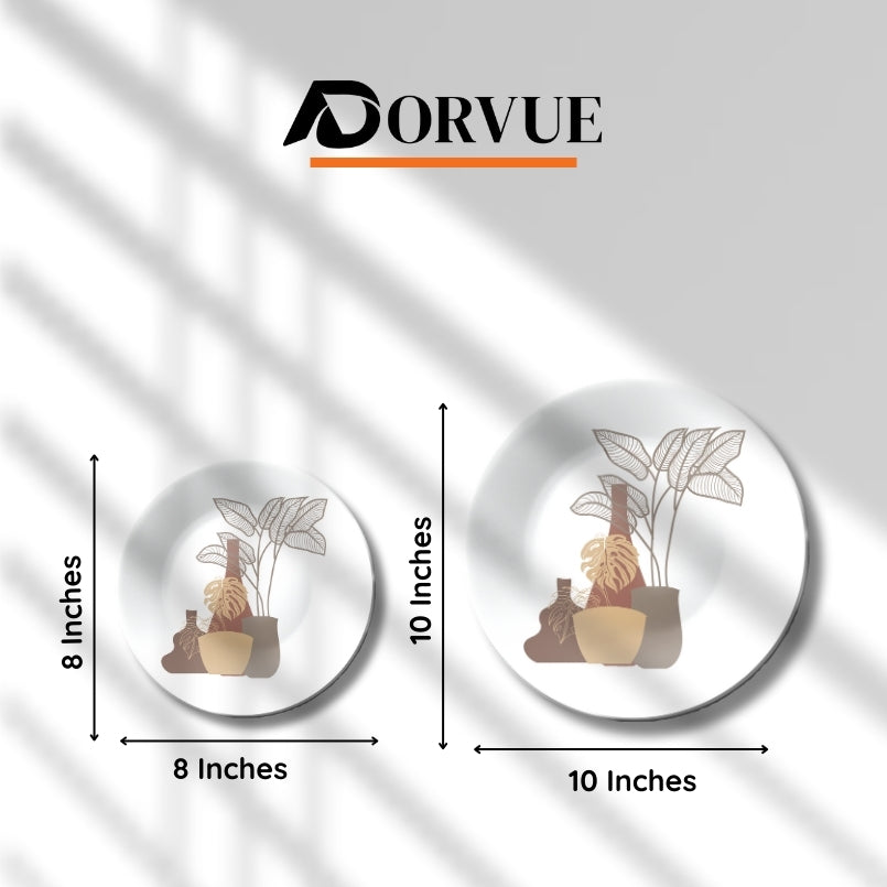 Plants and Vases Boho Decorative Wall Plate