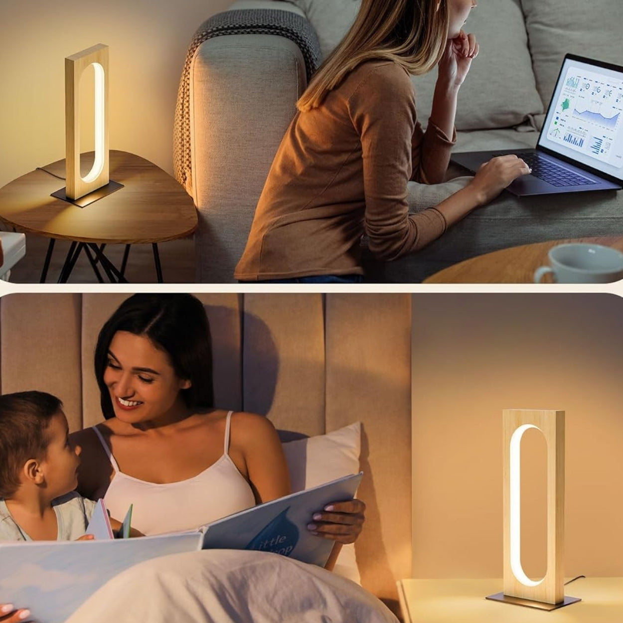 Aurea Solid Wood Table Lamp