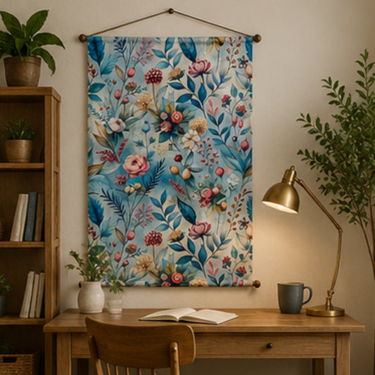 Floral Wall Hanging Tapestry for Living Room & Bedroom