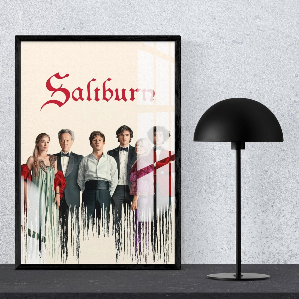 Saltburn Society Metal Print With or Without Frame Wall Art