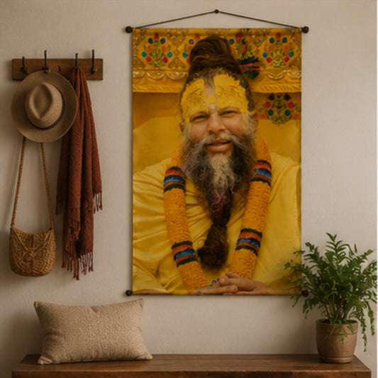 Spiritual Guru Premanand Ji Maharaj Wall Hanging Tapestry