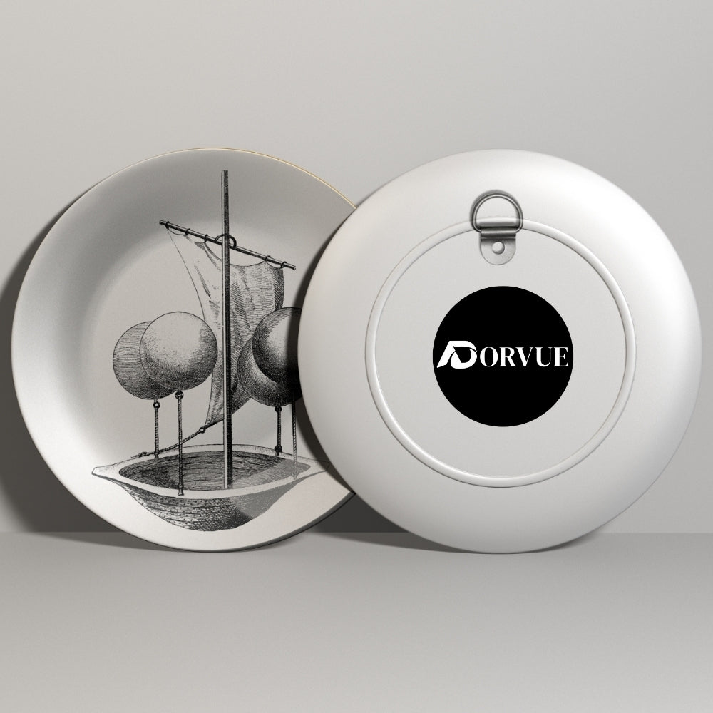 Lanas Aeronautic Vessel Ceramic Wall Plate
