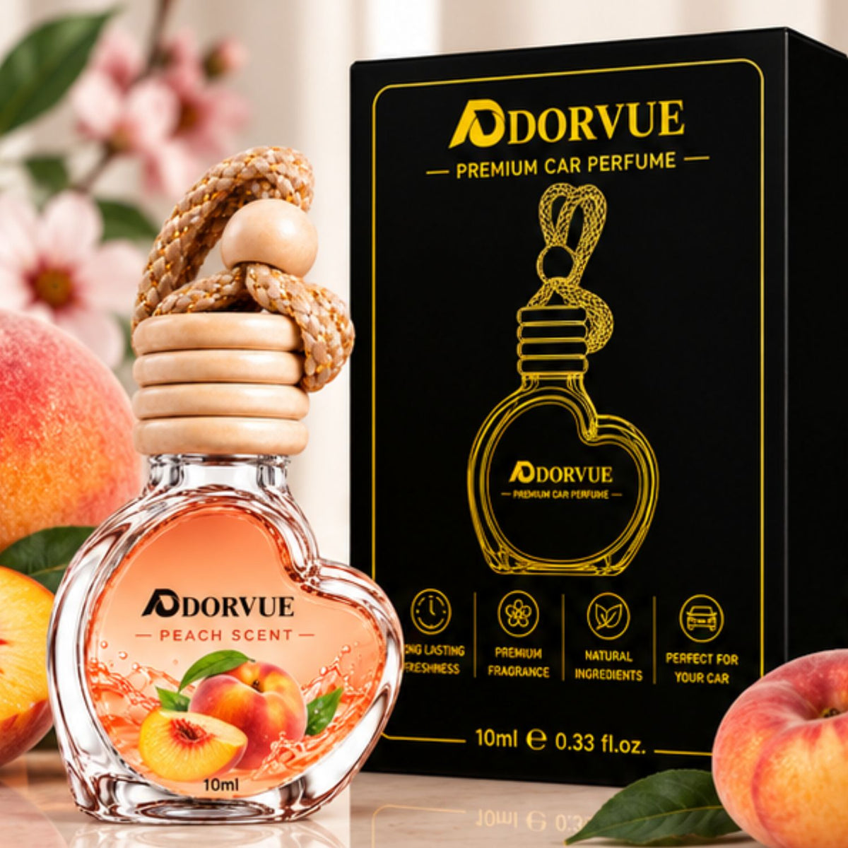Peach Automatic Air Car Freshener 10ml