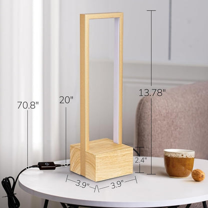 Aurea Frame Solid Wood Table Lamp