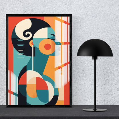 Geometric Soul Abstract Metal Print With or Without Frame Wall Art
