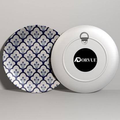 Arabesque Blue and White Decorative Wall Plate