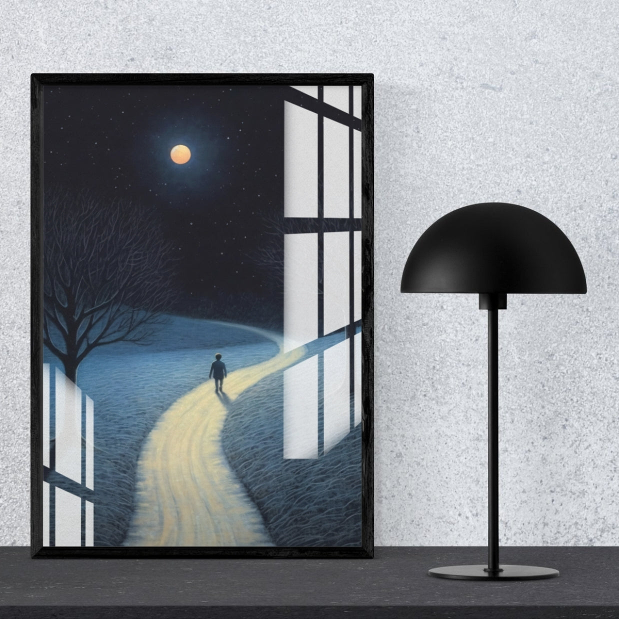 Path to Stillness Metal Print With or Without Frame Wall Art