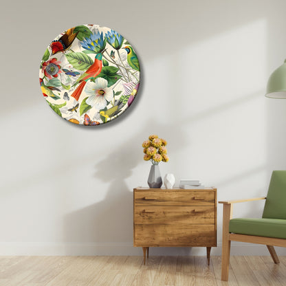 Hummingbird Colourful Ceramic Wall Plate Home Décor