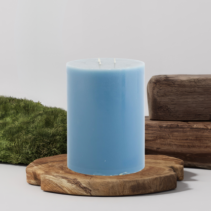 90% Soy 10% Paraffin 3 Wick Handmade Pillar Candle 6X3 Inches