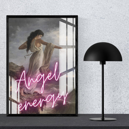 Angel Energy Metal Print With or Without Frame Wall Art