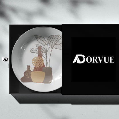 Plants and Vases Boho Decorative Wall Plate