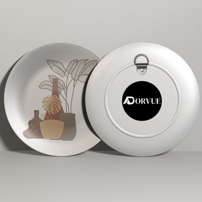 Plants and Vases Boho Decorative Wall Plate