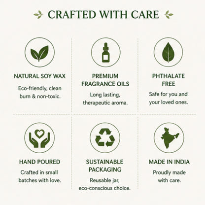 Energy Ritual Scented Candle for Home Fragrance | Lemongrass, Eucalyptus & Mint Soy Wax Candle