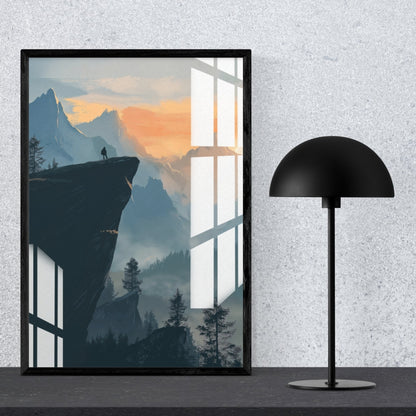 Edge of the Horizon Metal Print With or Without Frame Wall Art