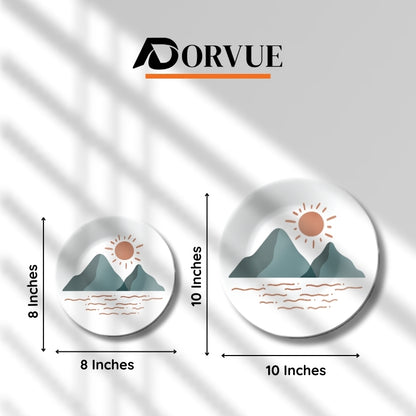 Sun Rising Through Mountain, Decorative Wall Plate