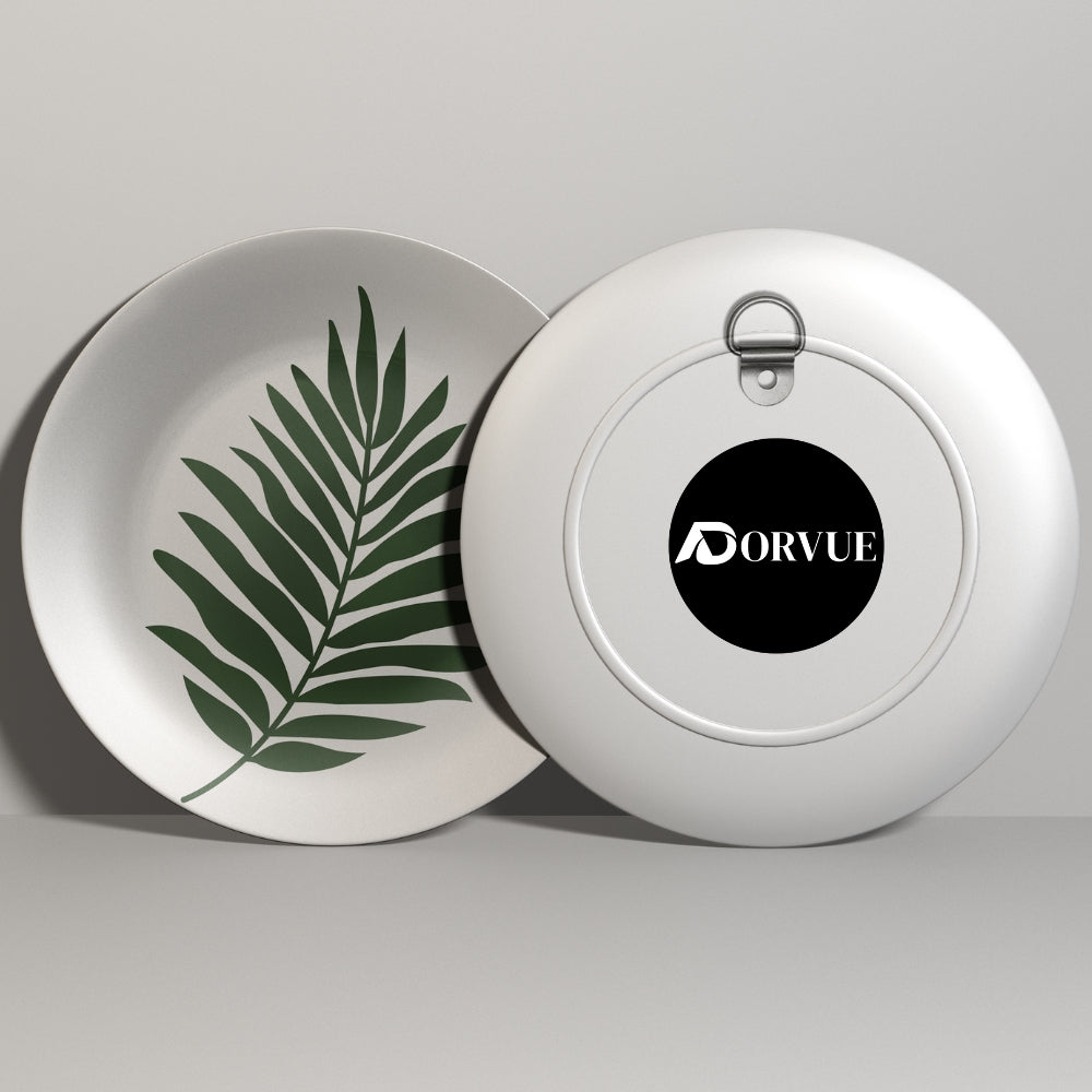 Palm Leaf Minimalist Art Decorative Wall Plate