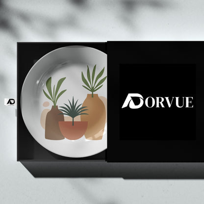 Potted Plants Boho Chic Art Decorative Wall Plate