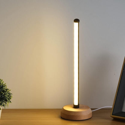 Aurea Linear Solid Wood Table Lamp