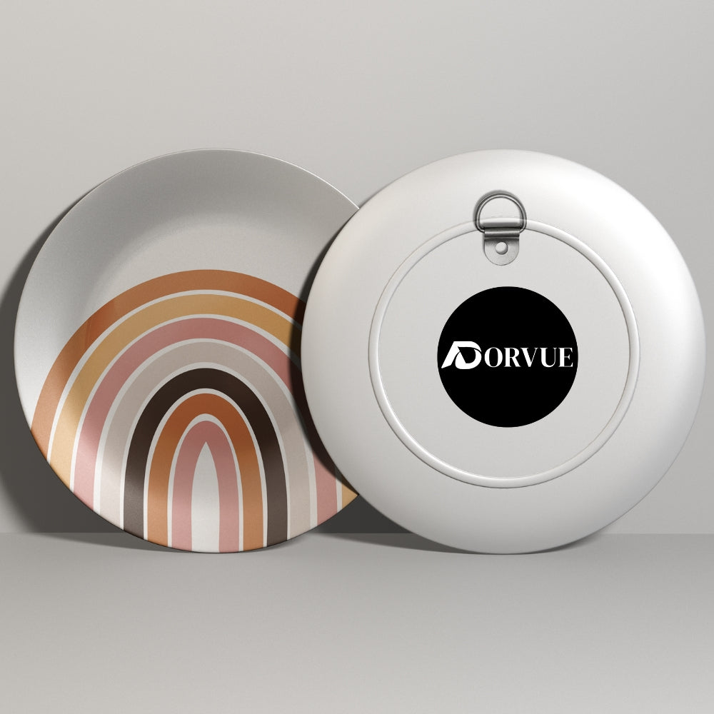 Boho Rainbow Minimalist Decorative Wall Plate