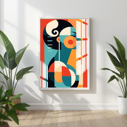 Geometric Soul Abstract Metal Print With or Without Frame Wall Art