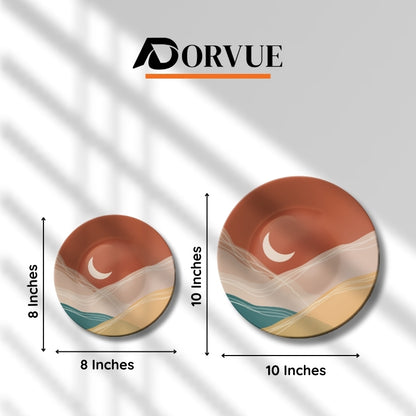 Crescent Moon Boho Decorative Wall Plate