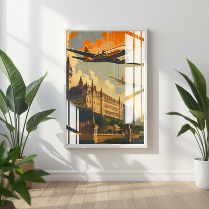 Golden Age Takeoff Metal Print With or Without Frame Wall Art