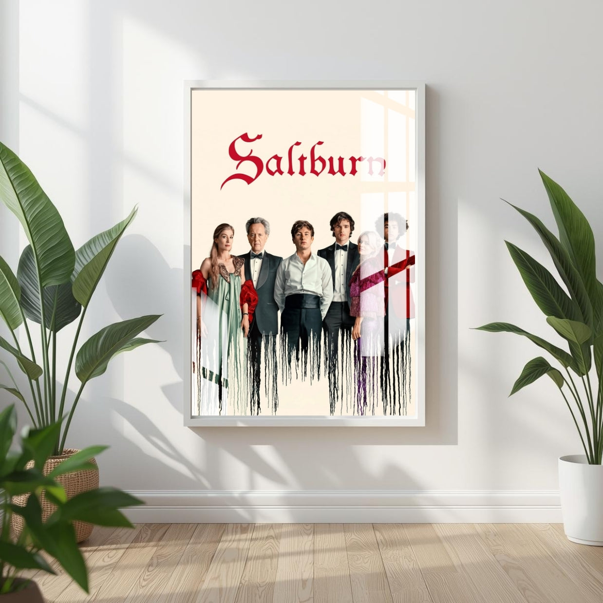 Saltburn Society Metal Print With or Without Frame Wall Art