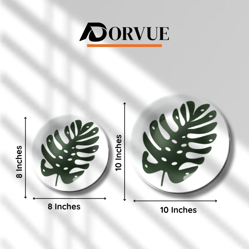 Monstera Leaf Modern Home Decor Wall Plate