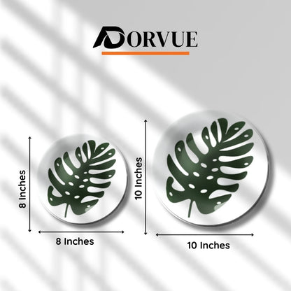 Monstera Leaf Modern Home Decor Wall Plate
