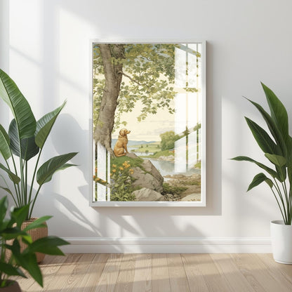 The Little Observer Metal Print With or Without Frame Wall Art
