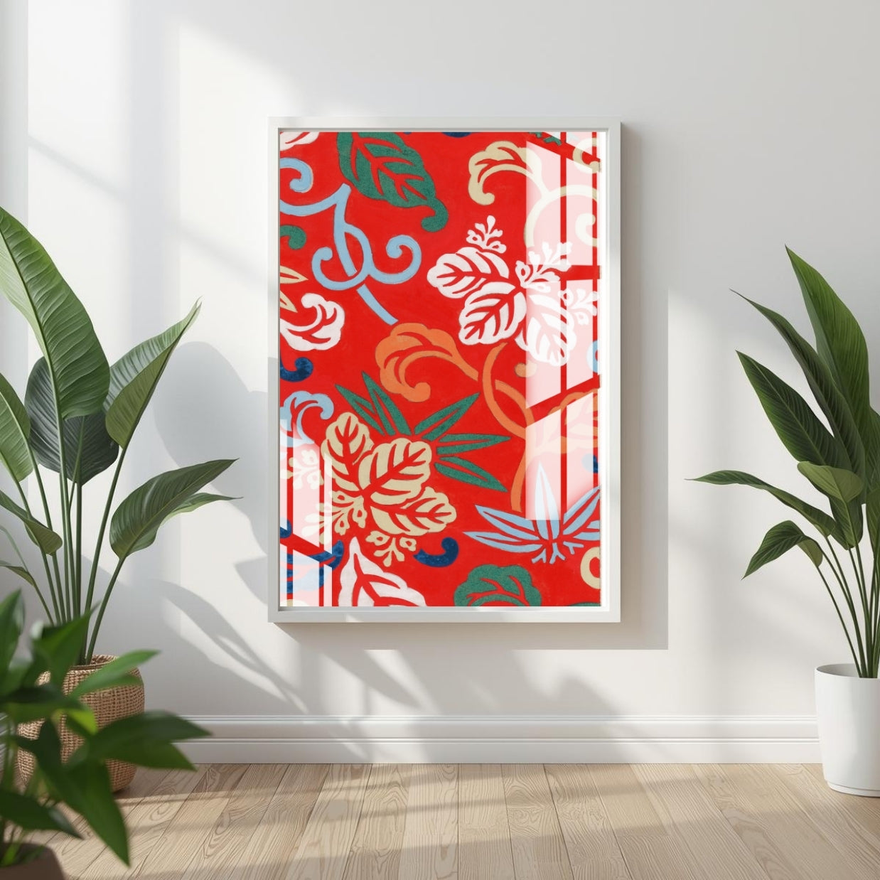 Bloom in Red Metal Print With or Without Frame Wall Art
